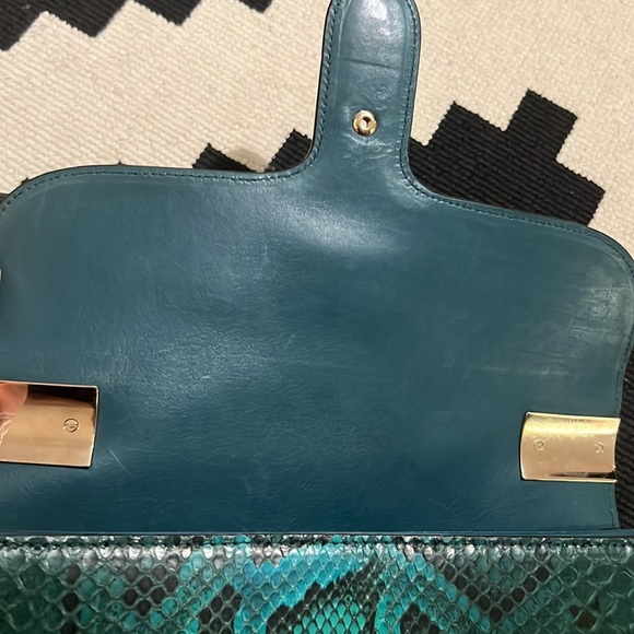 Gucci Real Python Green Medium Shoulder Bag - Picture 14 of 16